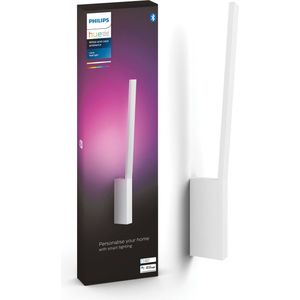 Philips Hue Liane Wandlamp White and Color Ambiance Gëintegreerd LED Wit 12W Bluetooth