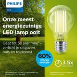 Philips LED Lamp E27 - Warmwit Licht - 40 W - Transparant
