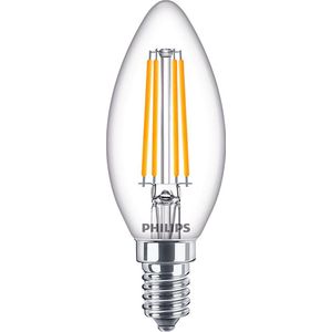 Philips Lighting - LED-Cadeaulamp E14 - Helder Glas - Warmwit - 6,5 W