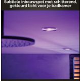 Philips Hue Xamento inbouwspot - White and Colour Ambiance - GU10 - Zilver - IP44 - 1 spot - Bluetooth