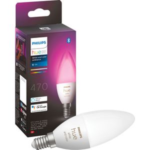 Philips Hue Kaarslamp Lichtbron E14 - wit en gekleurd licht - 5,2W - Bluetooth