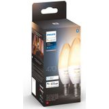 Philips Hue - Kaarslamp - 2-pack - E14 - Slimme Verlichting