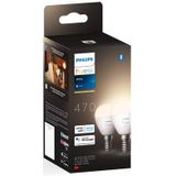 Philips - Kogellamp - E14 - Zachtwit Licht - 5,7W - Duopack - 2 Stuks