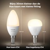 Philips - Kogellamp - E14 - Zachtwit Licht - 5,7W - Duopack - 2 Stuks