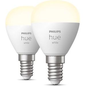 Philips - Kogellamp - E14 - Zachtwit Licht - 5,7W - Duopack - 2 Stuks
