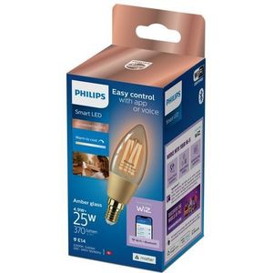 Philips Slimme Ledfilamentlamp C35 Amber E14 4,9w | Slimme verlichting