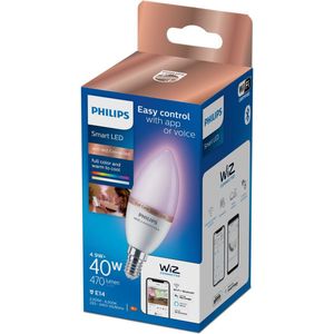 Philips Slimme Ledlamp C37 Gekleurd E14 4,9w | Slimme verlichting