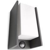 Philips Bridge buitenwandlamp  met sensor - antraciet