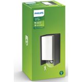 Philips Bridge buitenwandlamp  met sensor - antraciet