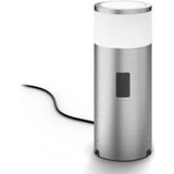 Philips Hue Calla sokkellamp - wit en gekleurd licht - roestvrij staal - laag