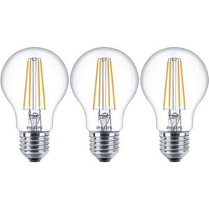 Philips Core Pro LED 7Watt (60w) E27 Helder LED Bulb Standaardlamp 806 lumen - 3 STUK(S)