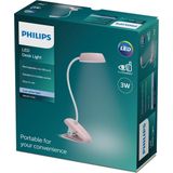 Philips - Dimbare LED Lamp met Klem DONUTCLIP LED/3W/5V Roze