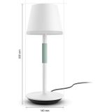 Philips Hue Go draagbare tafellamp - wit en gekleurd licht - wit