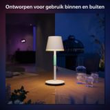 Philips Hue Go draagbare tafellamp wit en gekleurd licht wit