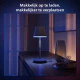 Philips Hue Go draagbare tafellamp wit en gekleurd licht zwart