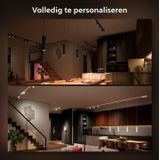 Philips Hue Perifo railverlichting plafond - wit en gekleurd licht - 3 hanglampen - zwart - basisset