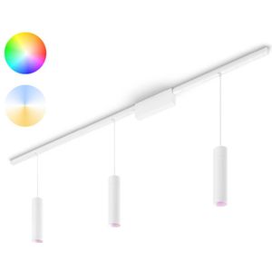 Philips Hue Perifo railverlichting plafond - wit en gekleurd licht - 3 hanglampen - wit - basisset