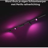 Philips Hue Perifo Railverlichting - Zwart - Inclusief 4 Spots - Slimme Verlichting