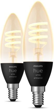 Philips - Hue Filamentkaars - Warm- tot Koelwit Licht - E14 - 2-Pack