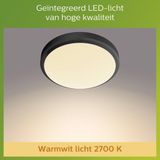 Philips - Doris - Plafondlamp - Zwart - IP54