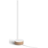 Philips Hue gradient Signe tafellamp wit en gekleurd licht houtkleurig