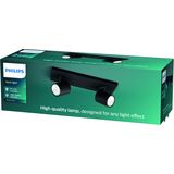 Philips Runner opbouwspot - 2-lichts - zwart