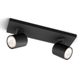 Philips Runner opbouwspot - 2-lichts - zwart