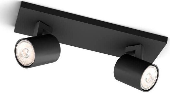 Philips Runner opbouwspot - 2-lichts - zwart