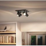 Philips Runner opbouwspot 4 lichts zwart