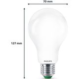 Philips LED lamp E27 | Peer A67 | Ultra Efficient | Mat | 3000K | 7.3W (100W)