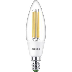 Philips Ultra Efficient LED kaarslamp Transparant - 40 W - E14 - Wit licht