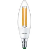 Philips LED Lamp E14 - Koelwit Licht - 40 W - Transparant