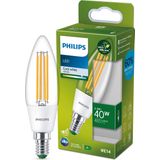 Philips LED lamp E14 | Kaars B35 | Ultra Efficient | Filament | Helder | 4000K | 2.3W (40W)