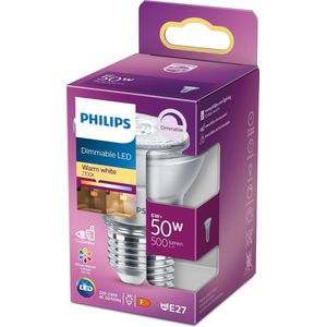 Philips LED lamp E27 | PAR20 Reflector | 2700K | Dimbaar | 6W (50W)