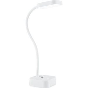 Philips LED Rock Bureaulamp [Koel Wit Licht 5000K - Wit] 5W - Opladen met USB. voor Thuis Binnen, Werk, Studie, Leesverlichting