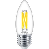 Philips - MASTER LED E27 - Kaars Filament - Helder - 3.4W - 470lm - Dimbaar - Vervangt 40W