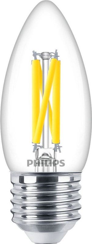 Philips - MASTER LED E27 - Kaars Filament - Helder - 3.4W - 470lm - Dimbaar - Vervangt 40W
