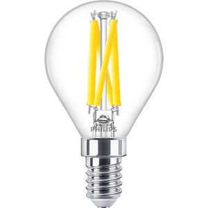 Philips MASTER LED E14 Kogel Filament Helder 3.4W 470lm - 922-927 Dim To Warm | Beste Kleurweergave - Dimbaar - Vervangt 40W