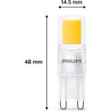 Philips G9 LED-capsule | 2W (25W) | Warm wit | helder | 6 stuks