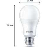 Philips LED lamp E27 | Peer A60 | Mat | 4000K | 13W (100W) | 2 stuks