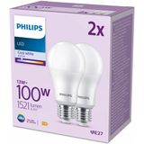 Philips - Classic LED E27 Lamp - 2 Stuks - Energiezuinig - EyeComfort