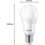 Philips LED lamp E27 | Peer A60 | Mat | 2700K | 13W (100W) | 2 stuks