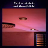 Philips Hue Xamento badkamer inbouwspot - wit en gekleurd licht - zwart - rond