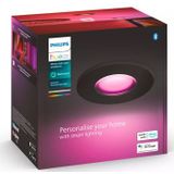 Philips Hue Xamento badkamer inbouwspot - wit en gekleurd licht - zwart - rond