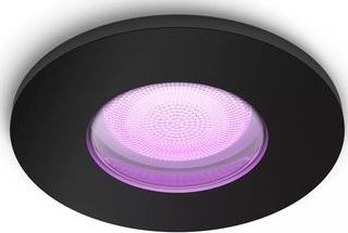 Philips Hue Xamento badkamer inbouwspot - wit en gekleurd licht - zwart - rond