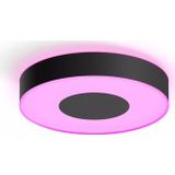 Philips Hue Xamento - Badkamerplafondlamp - Wit en Gekleurd Licht - Zwart - 38cm