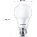 Philips 3 x E27 ledlampen, 60 W, warm wit