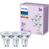 Philips GU10 LED spot | 2700K | 3.5W (35W) | 3 stuks