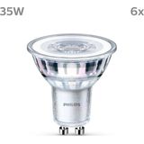 Philips LED Spot - 35 W - GU10 - Warmwit licht - 6 stuks
