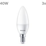 Philips - LED-Kaarslampen - Warmwit - E14-Fitting - Set van 3